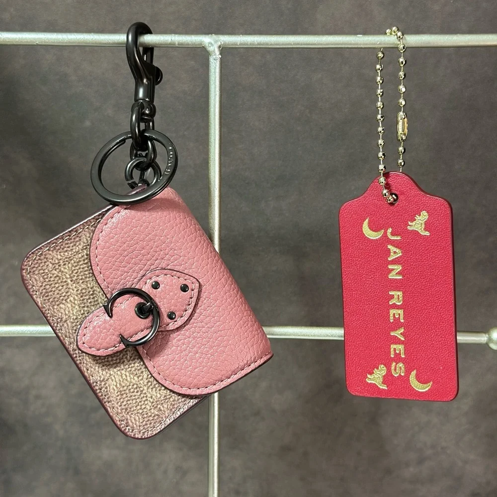 Coach Mini Beat Bag Bag Charm - Picture 2 of 8